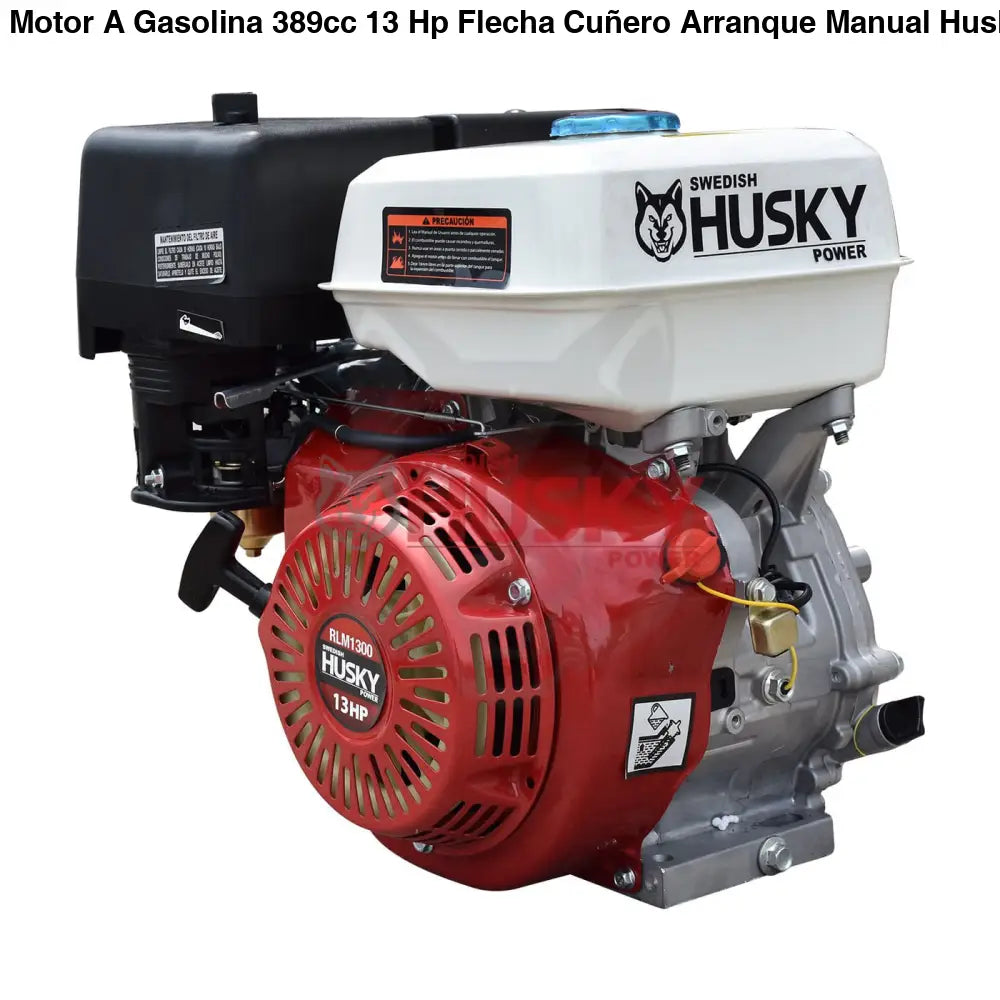 Motor A Gasolina 389cc 13 Hp Flecha Cuñero Arranque Manual Husky RLM1300M