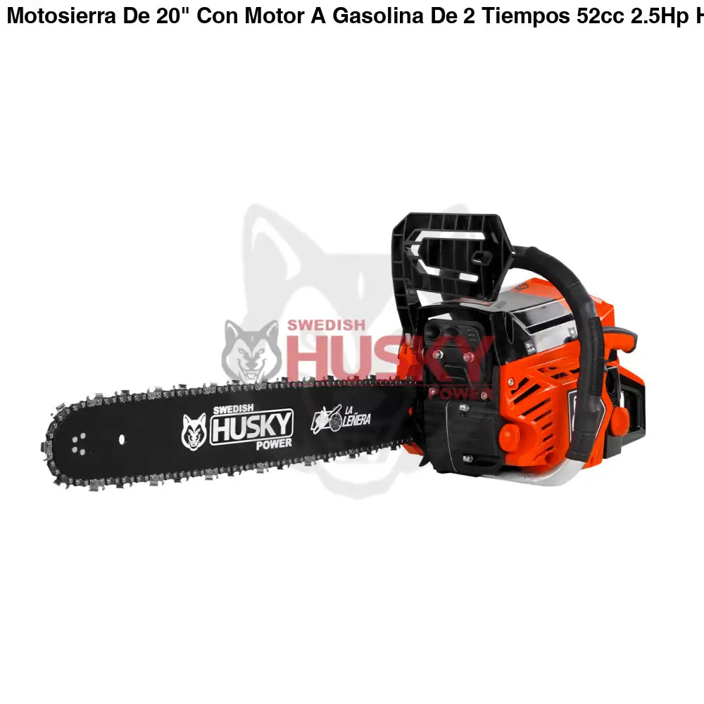 Motosierra De 20" Con Motor A Gasolina De 2 Tiempos 52cc 2.5Hp Husky HKM5220