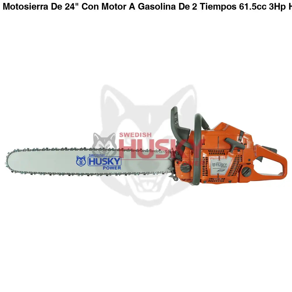 Motosierra De 24" Con Motor A Gasolina De 2 Tiempos 61.5cc 3Hp Husky SH36524