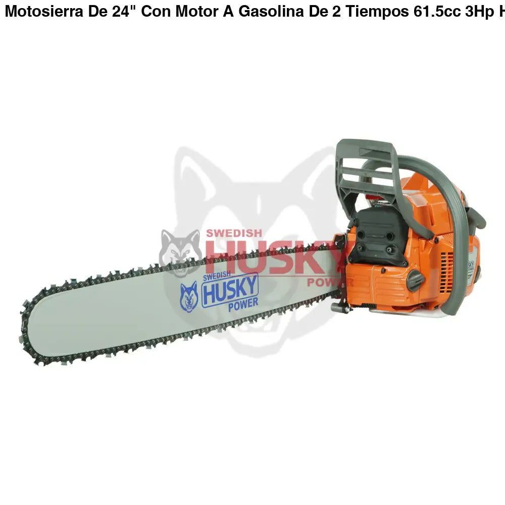 Motosierra De 24" Con Motor A Gasolina De 2 Tiempos 61.5cc 3Hp Husky SH36524