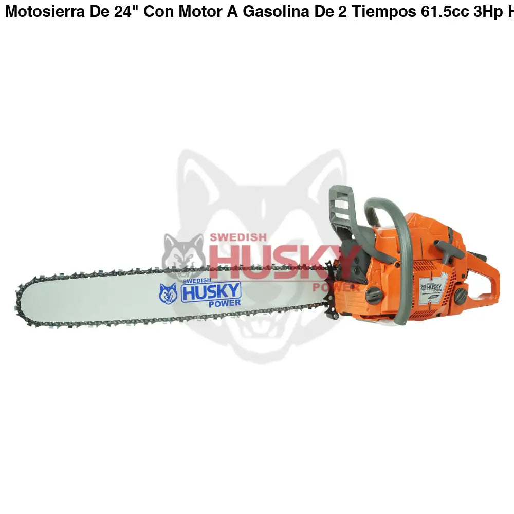 Motosierra De 24" Con Motor A Gasolina De 2 Tiempos 61.5cc 3Hp Husky SH36524