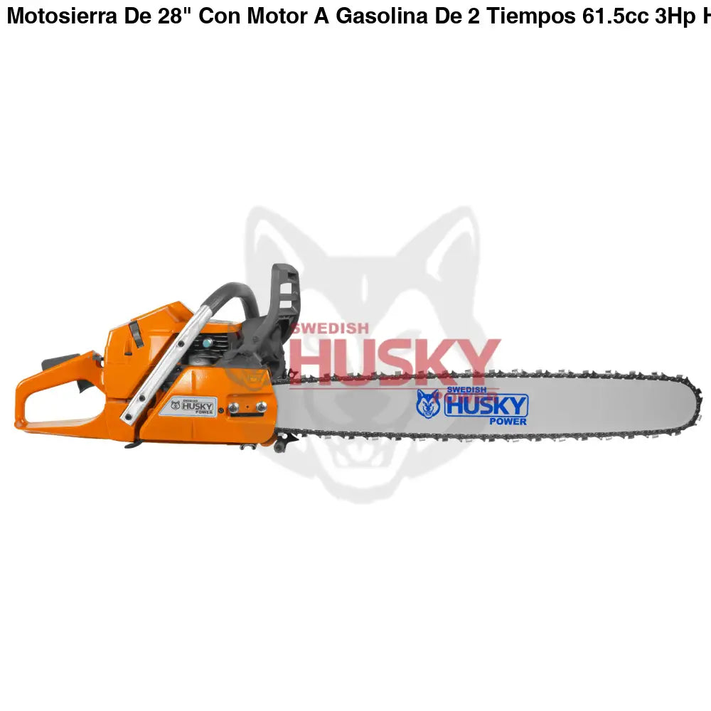Motosierra De 28" Con Motor A Gasolina De 2 Tiempos 61.5cc 3Hp Husky SH36528