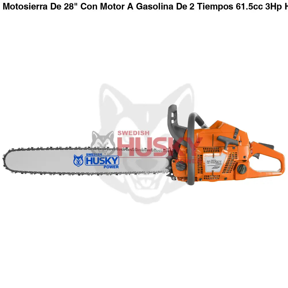 Motosierra De 28" Con Motor A Gasolina De 2 Tiempos 61.5cc 3Hp Husky SH36528