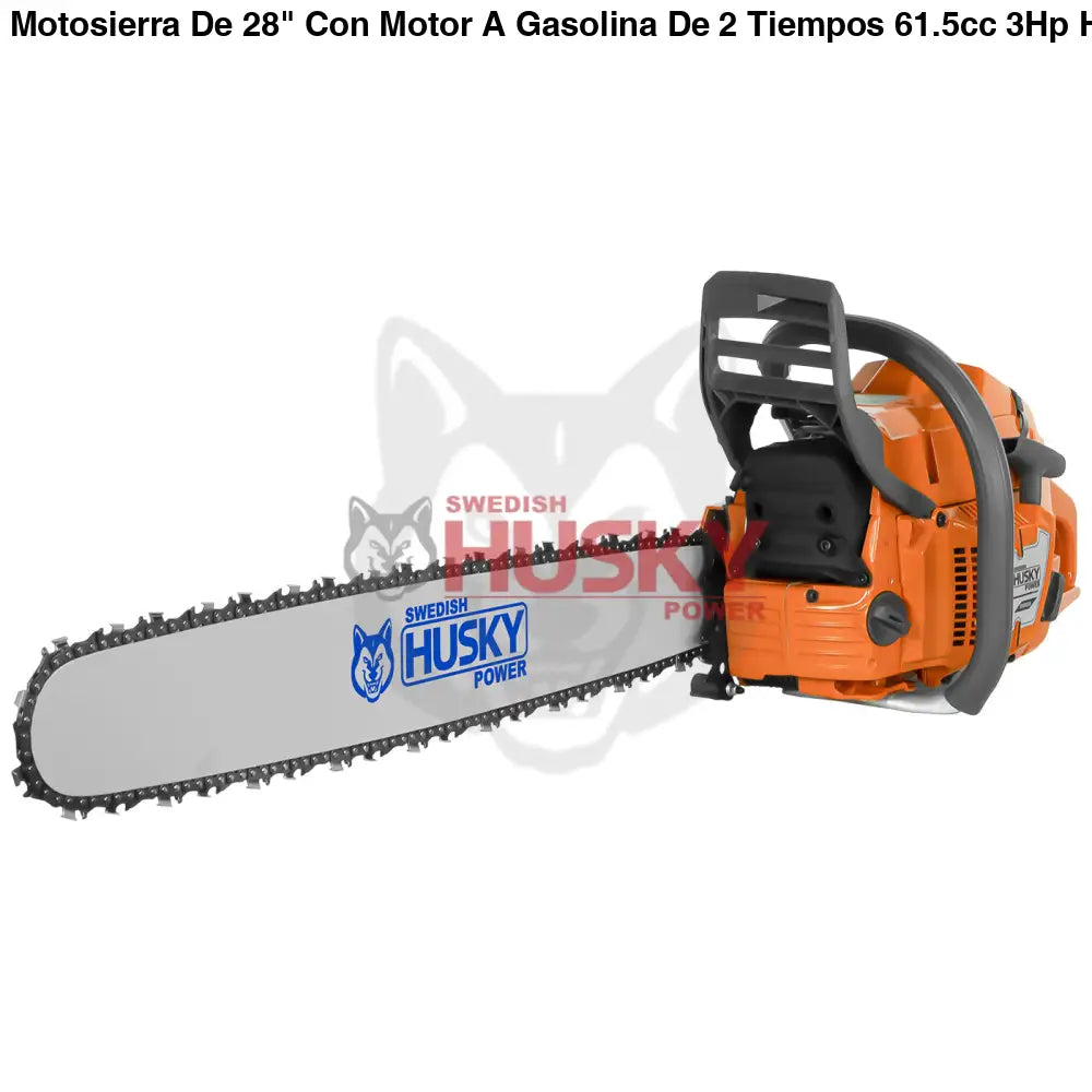 Motosierra De 28" Con Motor A Gasolina De 2 Tiempos 61.5cc 3Hp Husky SH36528