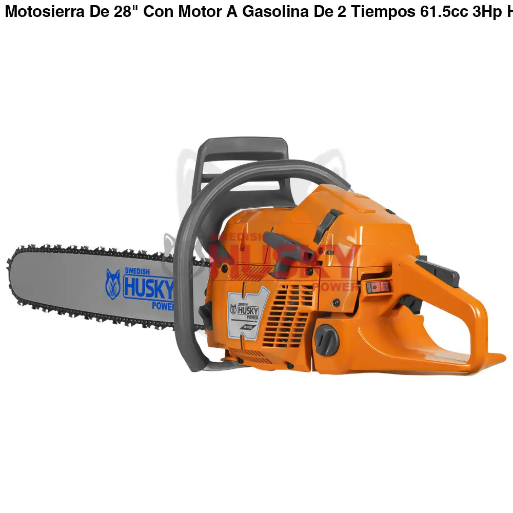 Motosierra De 28" Con Motor A Gasolina De 2 Tiempos 61.5cc 3Hp Husky SH36528