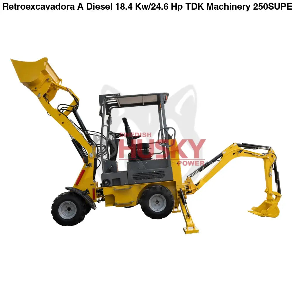 Retroexcavadora A Diesel 18.4 Kw/24.6 Hp TDK - 250SUPER