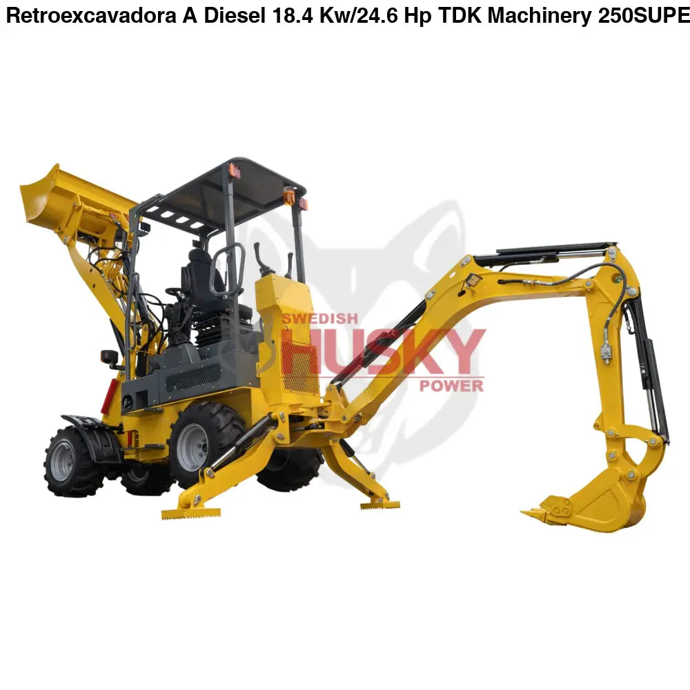 Retroexcavadora A Diesel 18.4 Kw/24.6 Hp TDK - 250SUPER