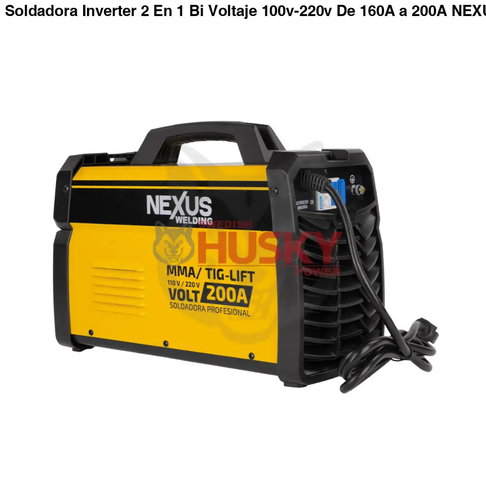 Soldadora Inverter 2 En 1 Bi Voltaje 100v-220v De 160A a 200A NEXUS WELDING NX210PRO