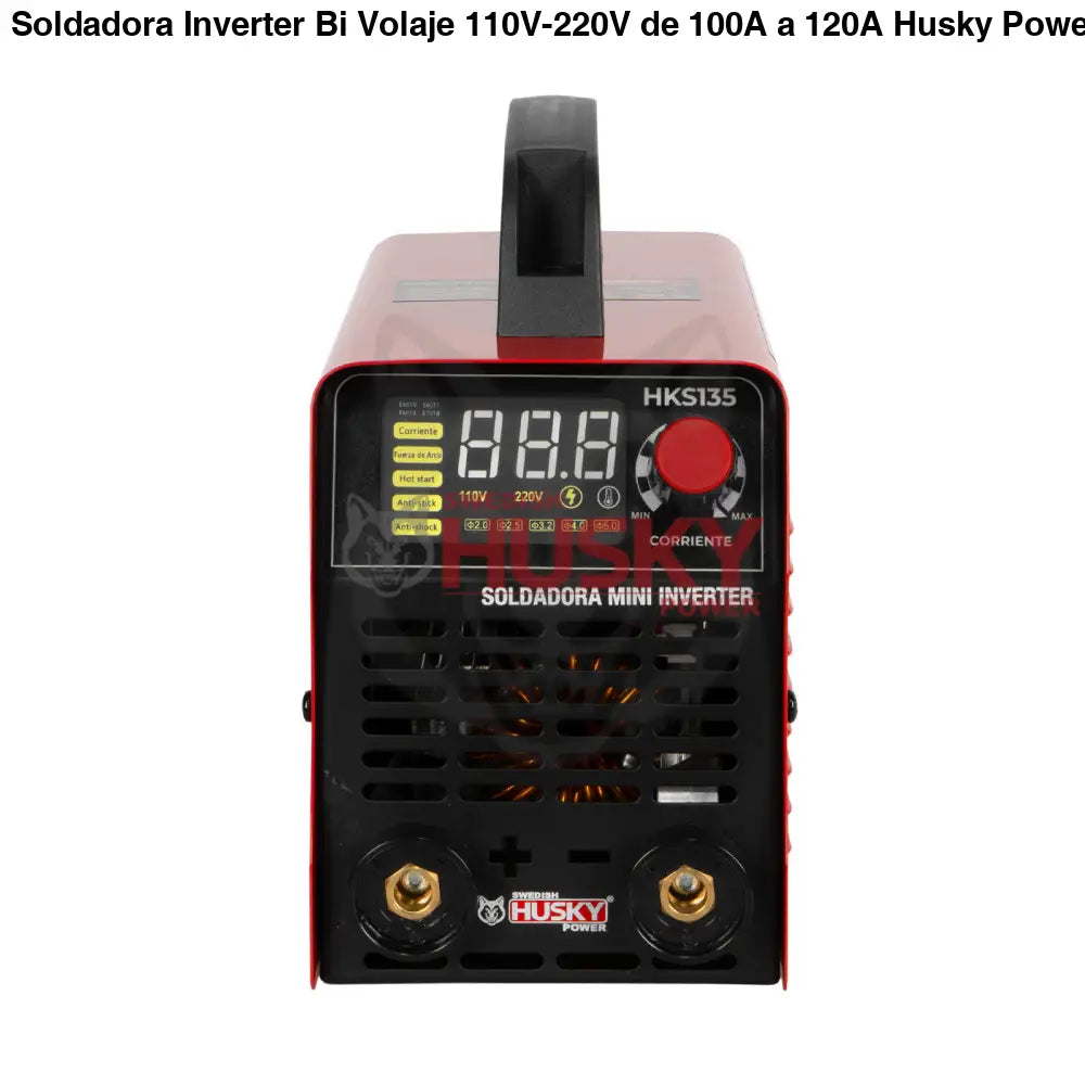 Soldadora Inverter Bi Volaje 110V-220V de 100A a 120A Husky HKS135
