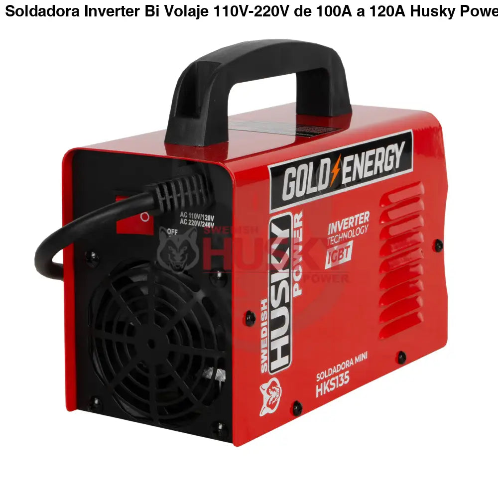 Soldadora Inverter Bi Volaje 110V-220V de 100A a 120A Husky HKS135