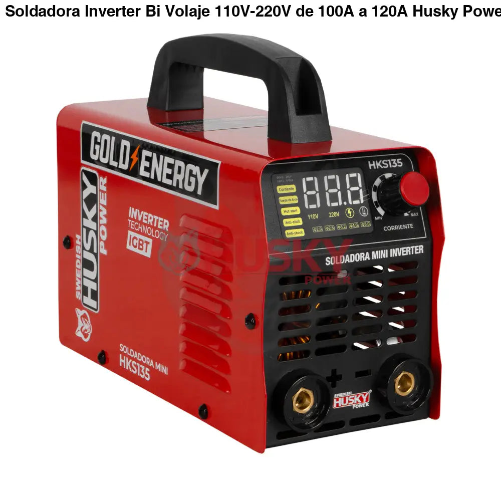 Soldadora Inverter Bi Volaje 110V-220V de 100A a 120A Husky HKS135