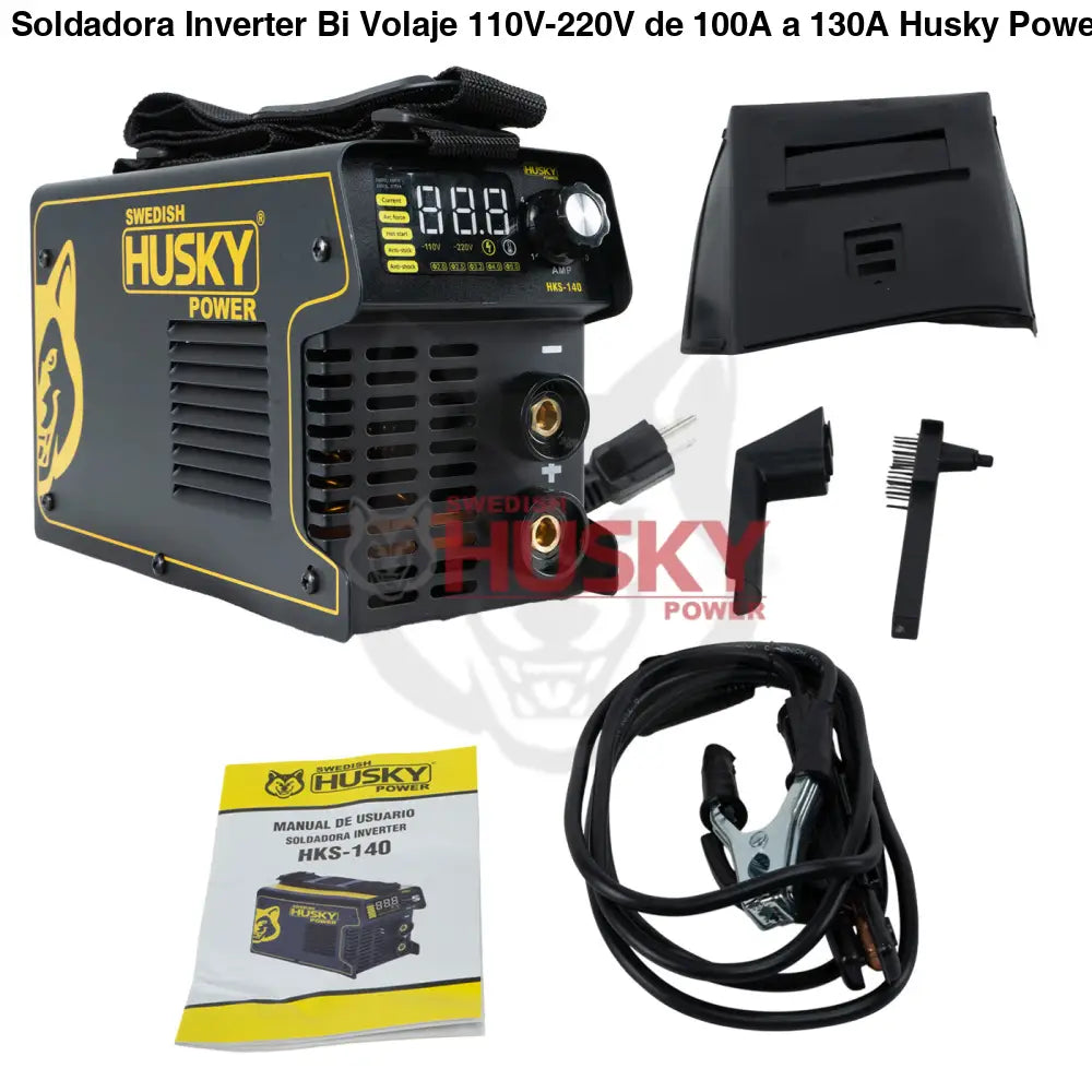 Soldadora Inverter Bi Volaje 110V-220V de 100A a 130A Husky HKS-140