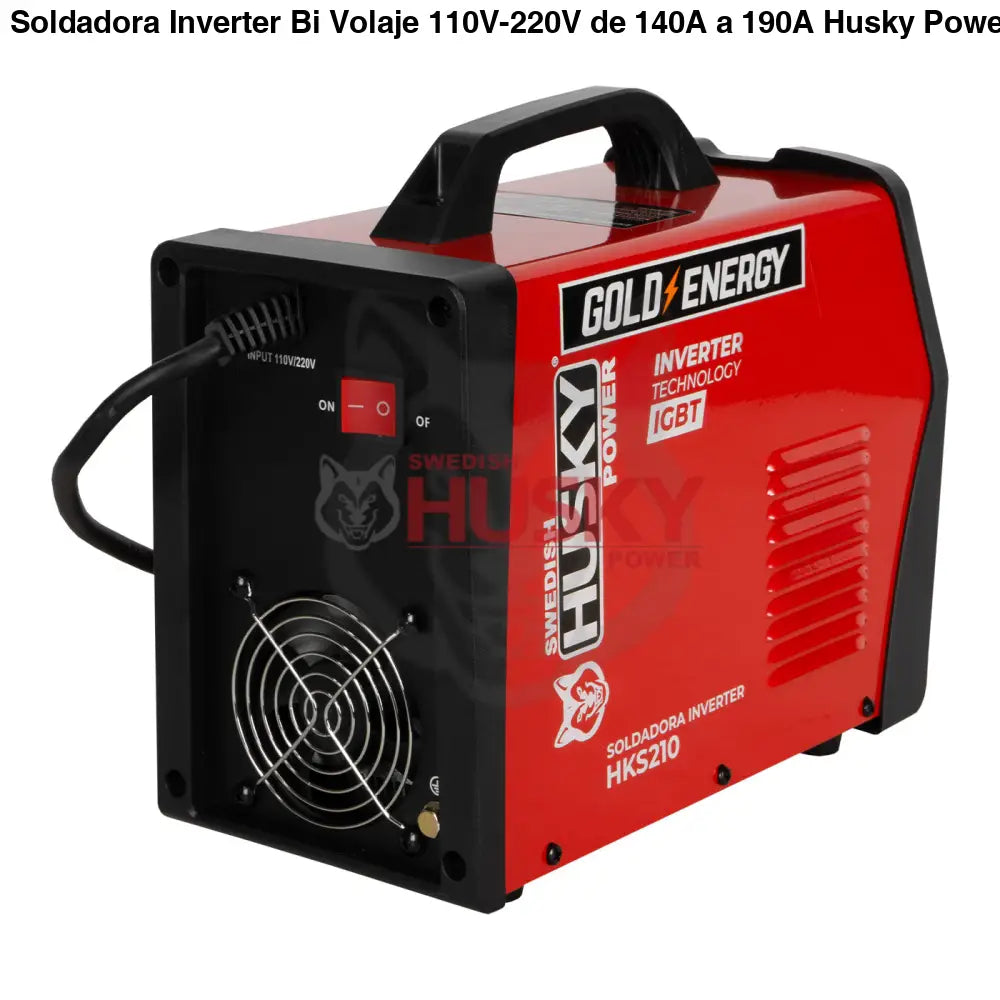 Soldadora Inverter Bi Volaje 110V-220V de 140A a 190A Husky HKS210