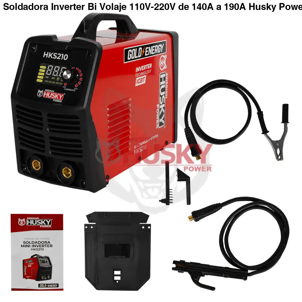 Soldadora Inverter Bi Volaje 110V-220V de 140A a 190A Husky HKS210