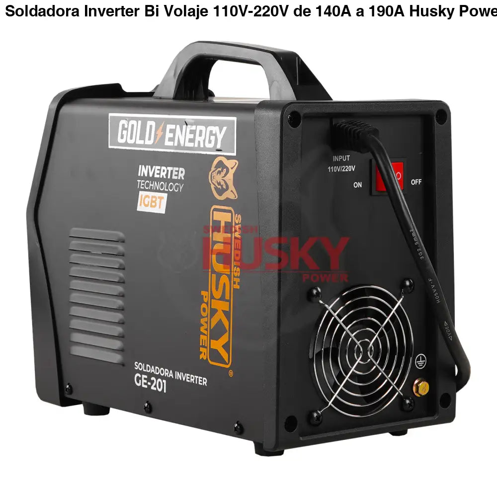 Soldadora Inverter Bi Volaje 110V-220V de 140A a 190A Husky GE-201