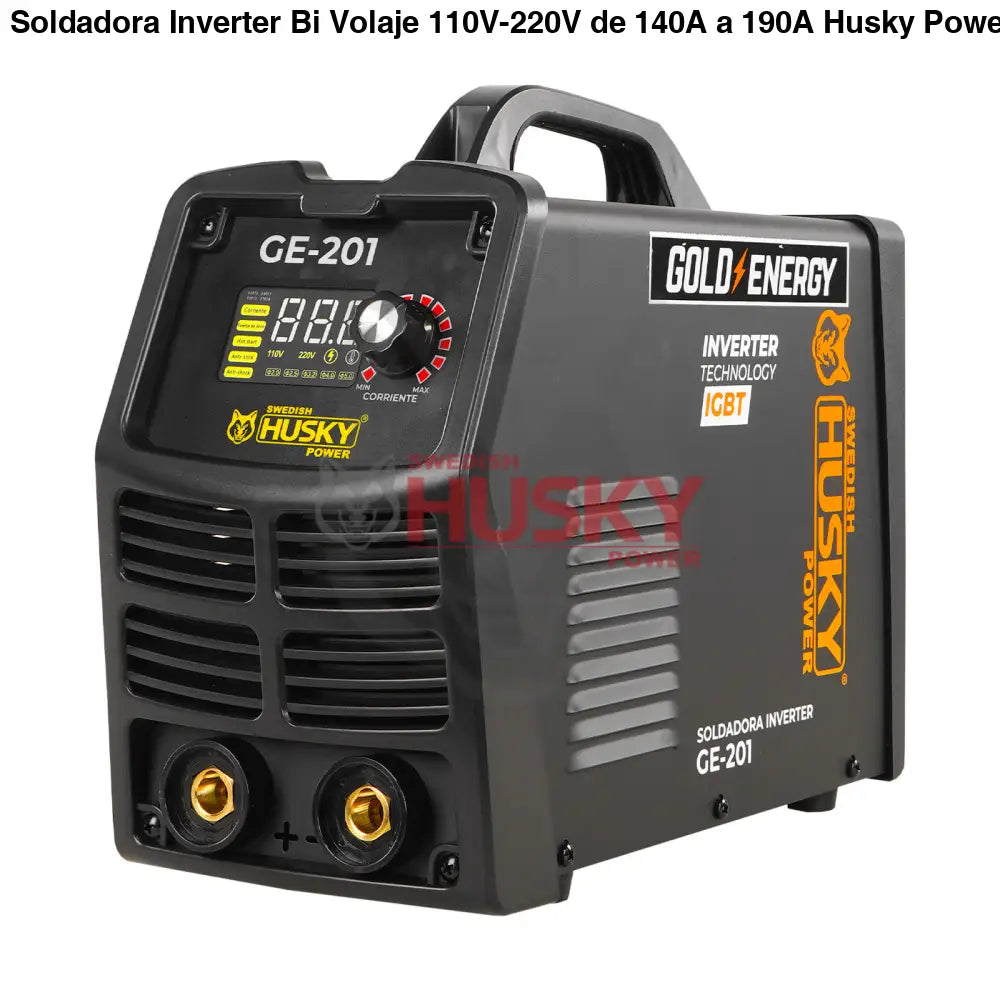 Soldadora Inverter Bi Volaje 110V-220V de 140A a 190A Husky GE-201
