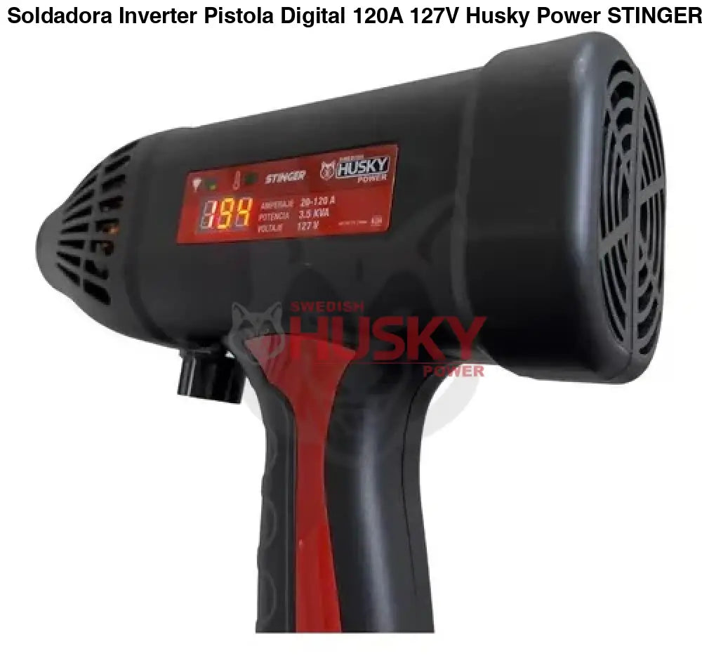 Soldadora Inverter Pistola Digital 120A 127V Husky Power STINGER