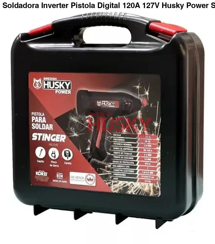Soldadora Inverter Pistola Digital 120A 127V Husky Power STINGER