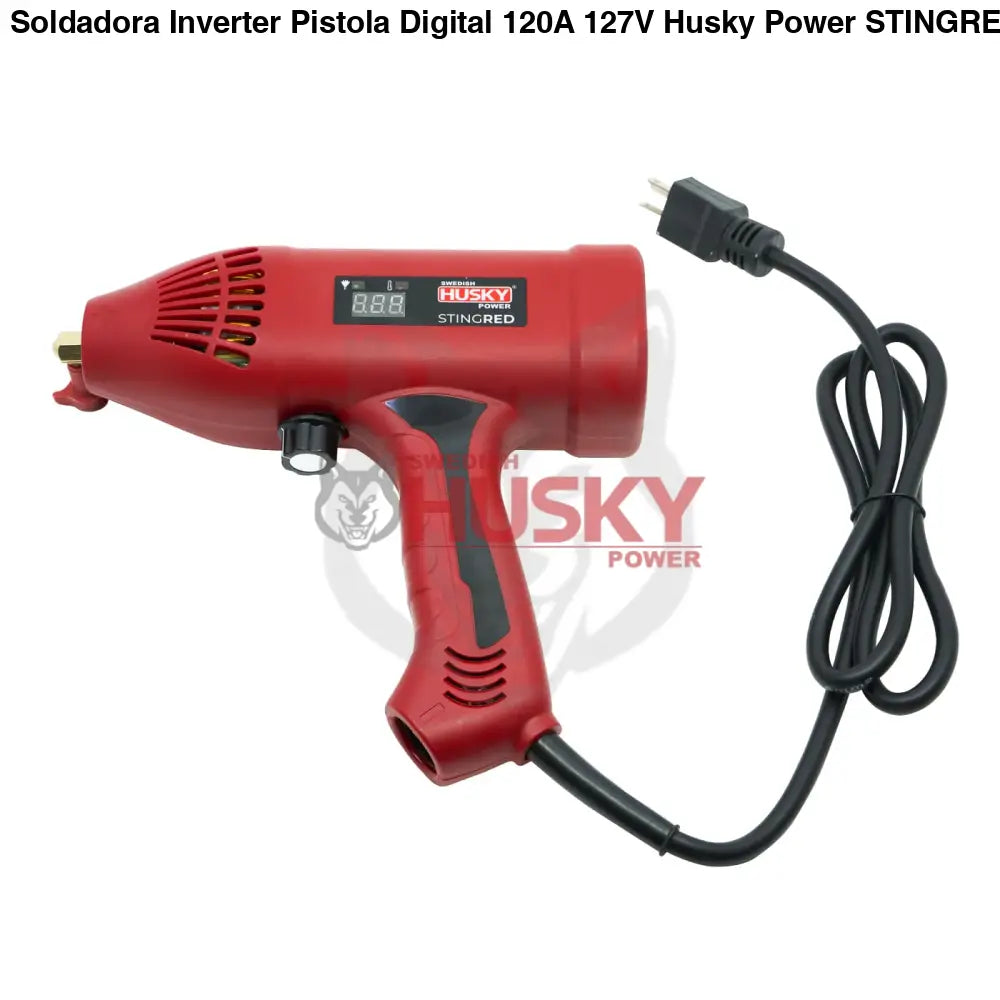 Soldadora Inverter Pistola Digital 120A 127V Husky Power STINGRED