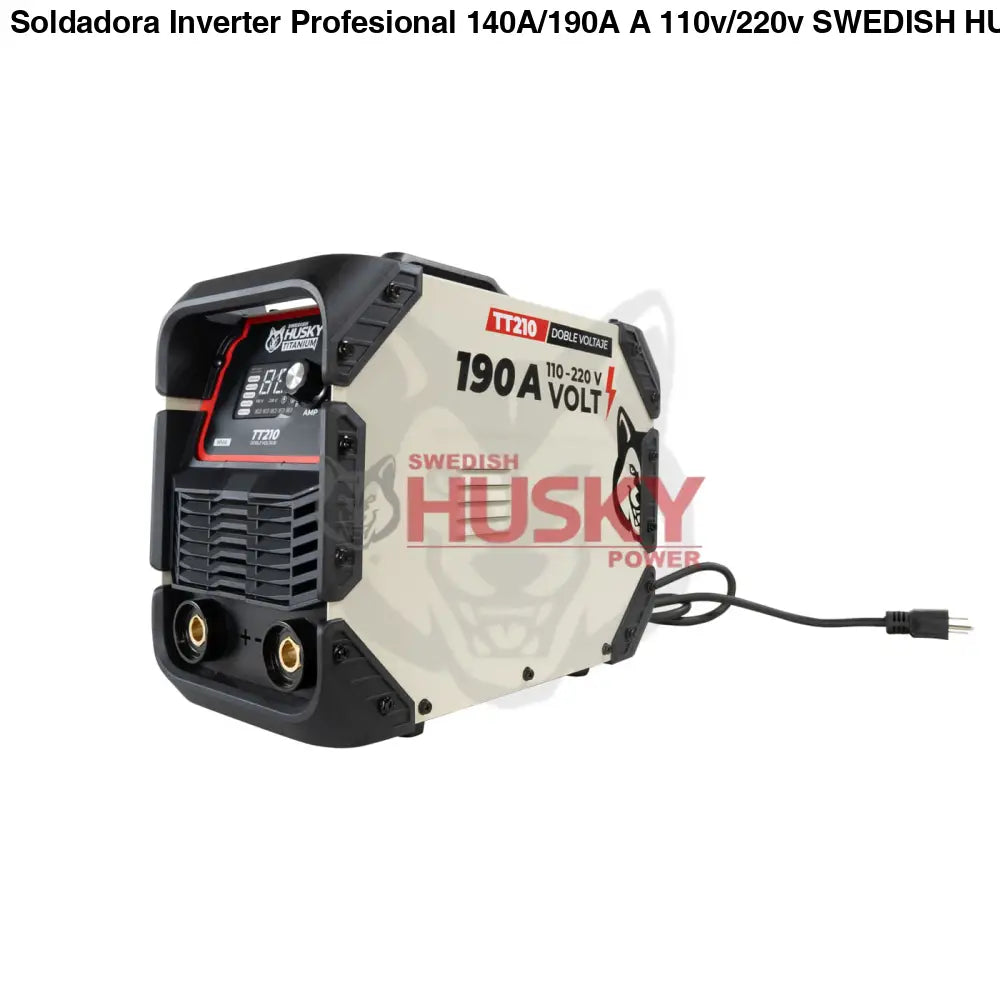 Soldadora Inverter Profesional 140A/190A A 110v/220v SWEDISH HUSKY TITANIUM TT210