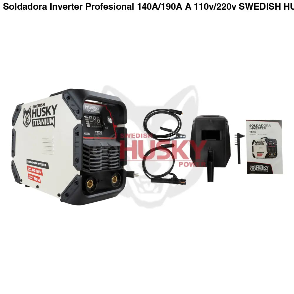 Soldadora Inverter Profesional 140A/190A A 110v/220v SWEDISH HUSKY TITANIUM TT210