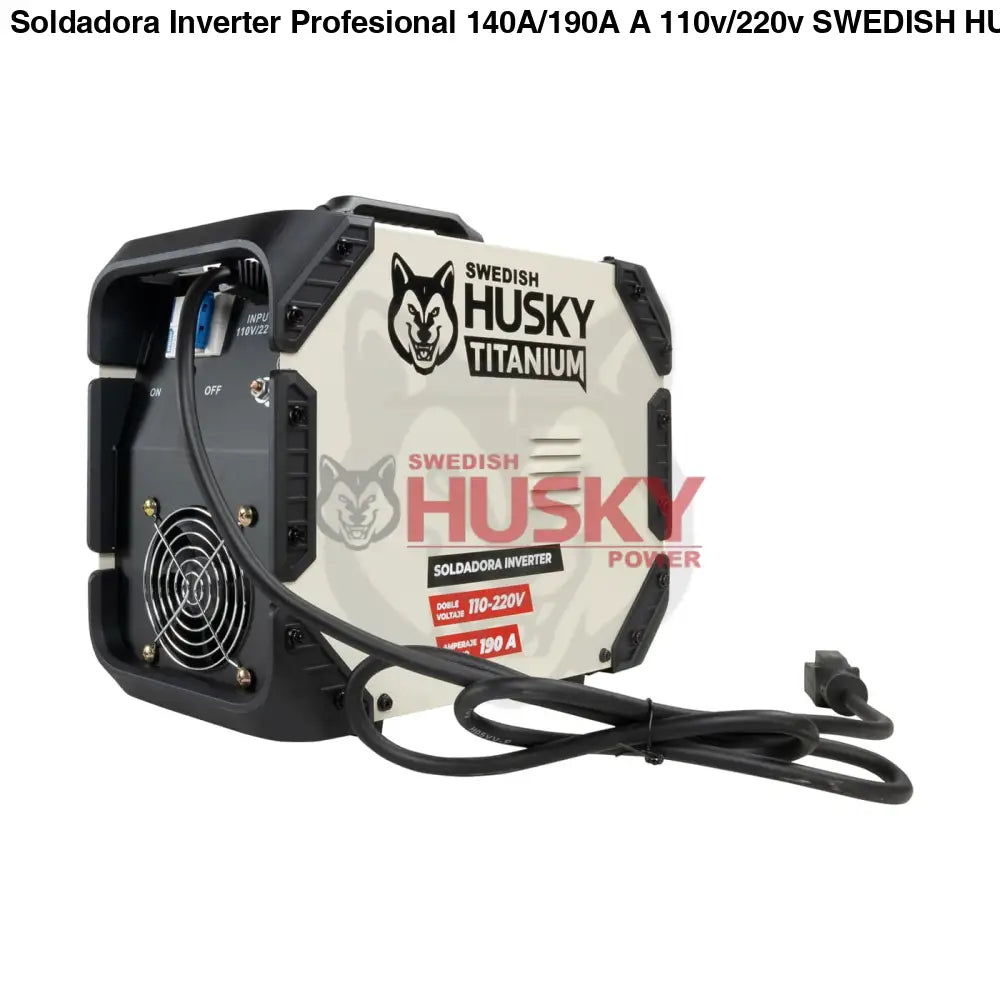 Soldadora Inverter Profesional 140A/190A A 110v/220v SWEDISH HUSKY TITANIUM TT210