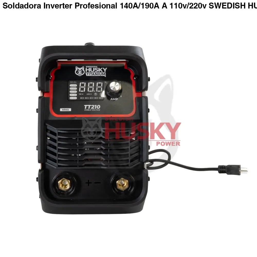 Soldadora Inverter Profesional 140A/190A A 110v/220v SWEDISH HUSKY TITANIUM TT210