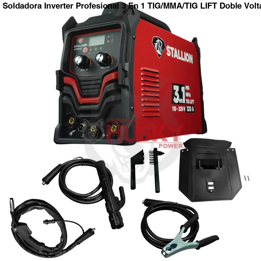 Soldadora Inverter Profesional 3 En 1 TIG/MMA/TIG LIFT Doble Voltaje 120A/160A 110v/220v STALLION STM135