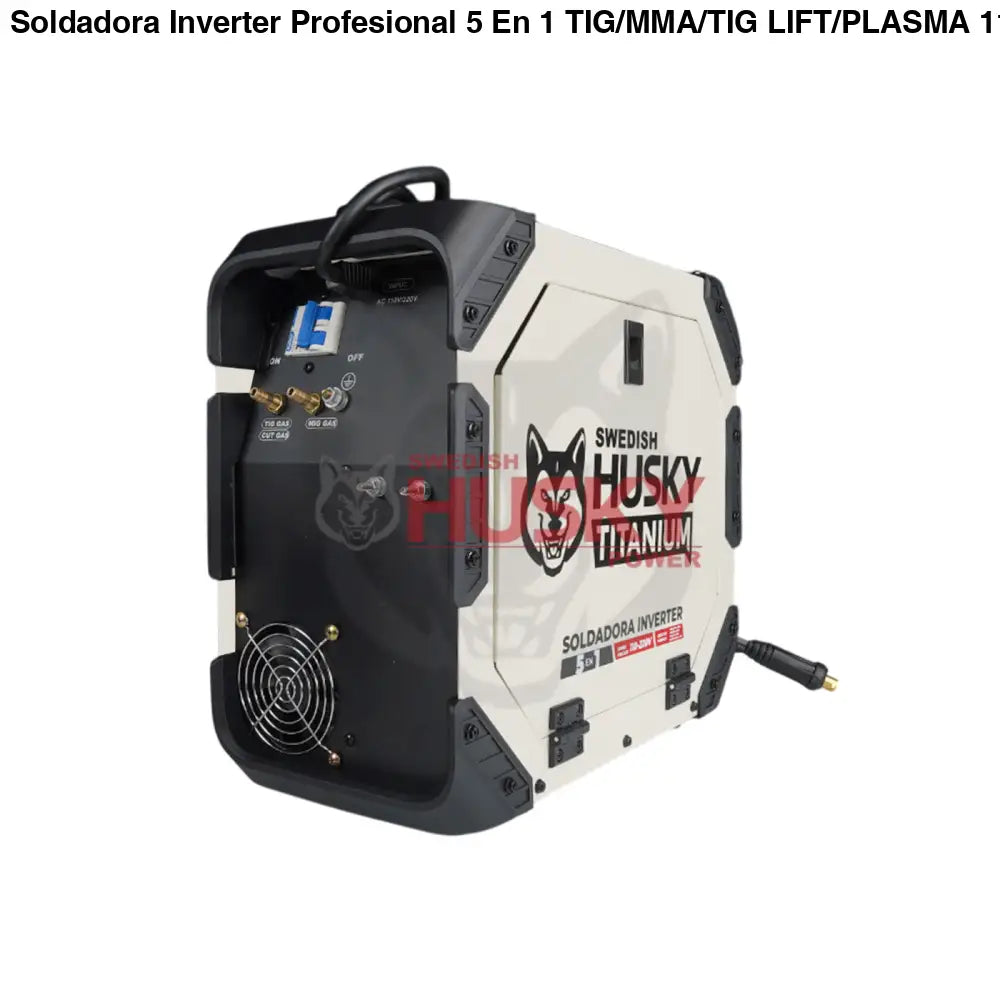 Soldadora Inverter Profesional 5 En 1 TIG/MMA/TIG LIFT/PLASMA 110v/220v SWEDISH HUSKY TITANIUM TM5180
