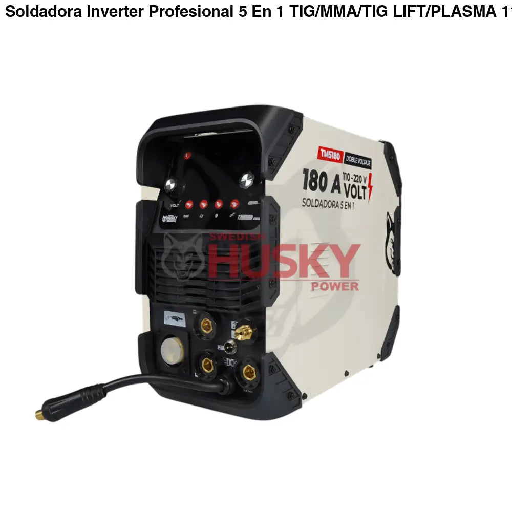 Soldadora Inverter Profesional 5 En 1 TIG/MMA/TIG LIFT/PLASMA 110v/220v SWEDISH HUSKY TITANIUM TM5180