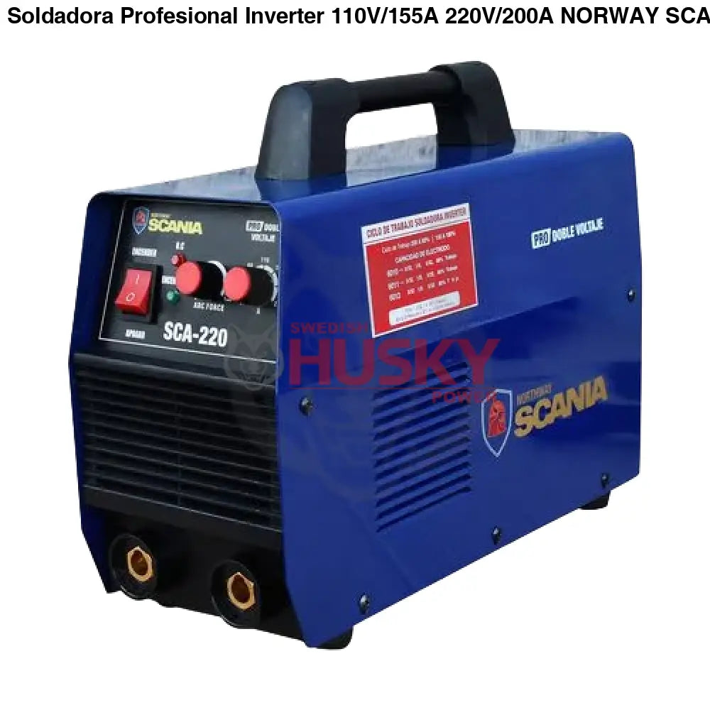 Soldadora Profesional Inverter 110V/155A 220V/200A NORWAY SCANIA SCA-220