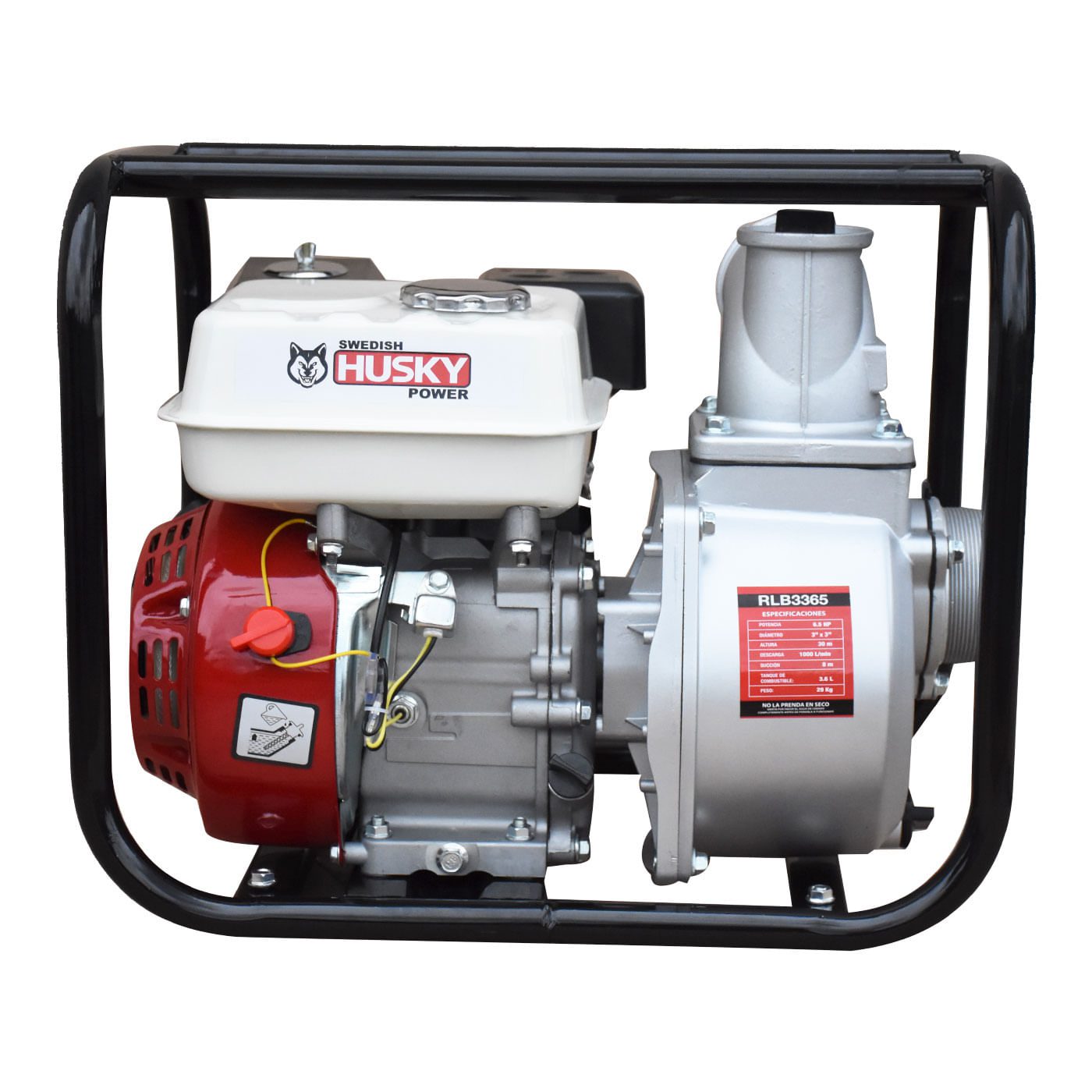 Motobomba 3"x3" Motor A Gasolina 6.5 Hp Autocebante 4 Tiempos Husky RLB3365