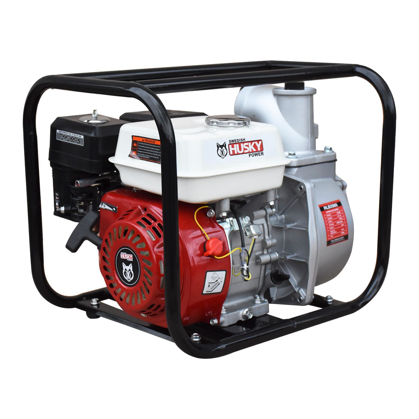 Motobomba 3"x3" Motor A Gasolina 6.5 Hp Autocebante 4 Tiempos Husky RLB3365 