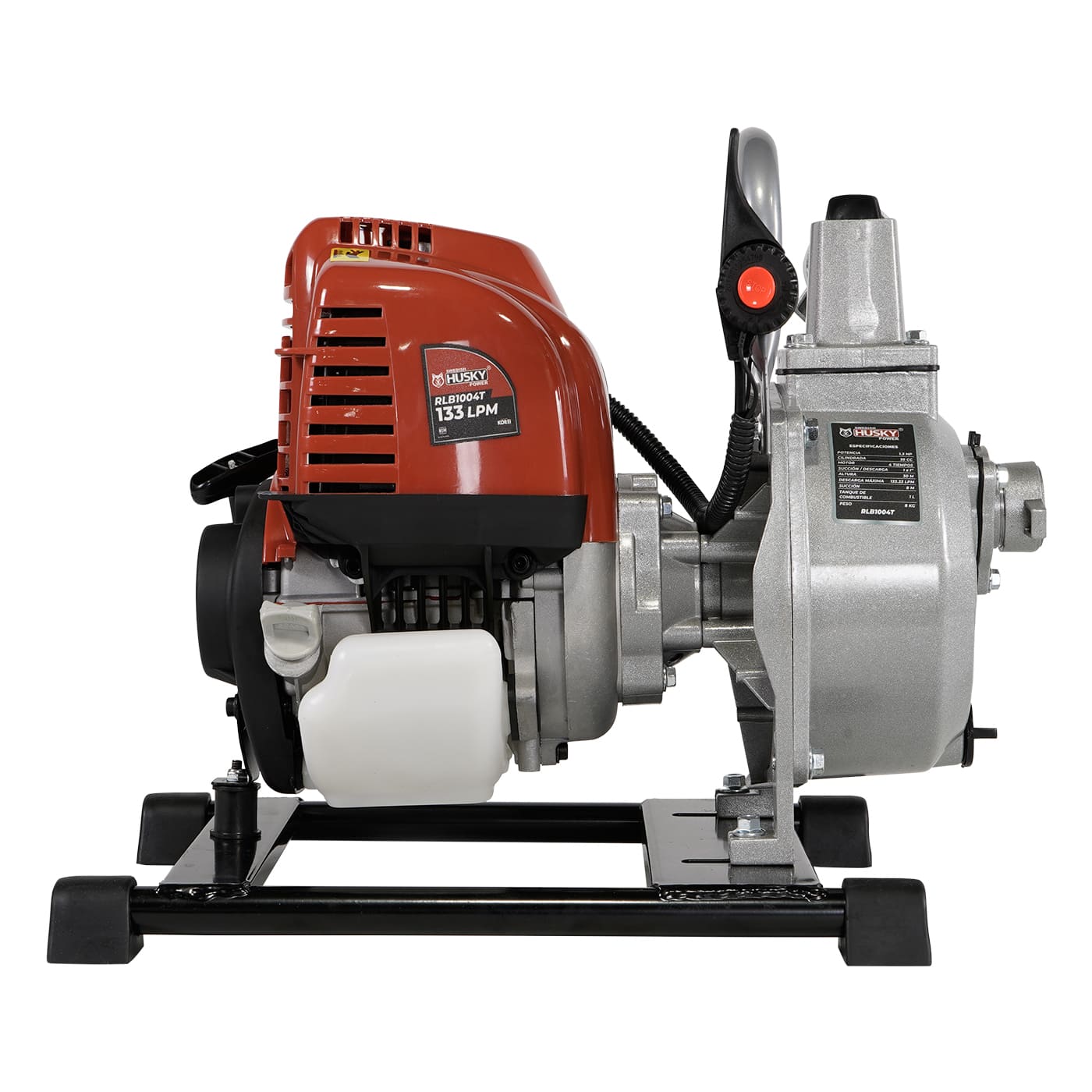 Motobomba A Gasolina 35cc 1.3 Hp Portátil Aucotcebante Motor Gasolina 4 Tiempos 1"x1" Husky RLB1004T