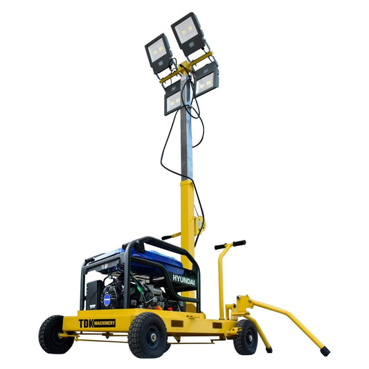 Torre De Luz TDK  4 Lamparas Del De 100W Con Generador HYE6000-TDKTL6000
