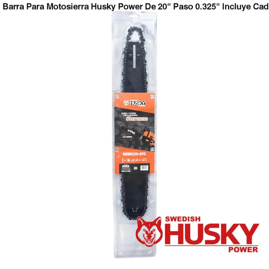 Barra Para Motosierra Husky Power De 20 Paso 0.325 Incluye
