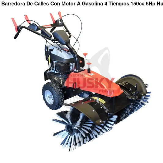 Barredora De Calles Con Motor A Gasolina 4 Tiempos 150cc 5Hp Husky Power HKB100