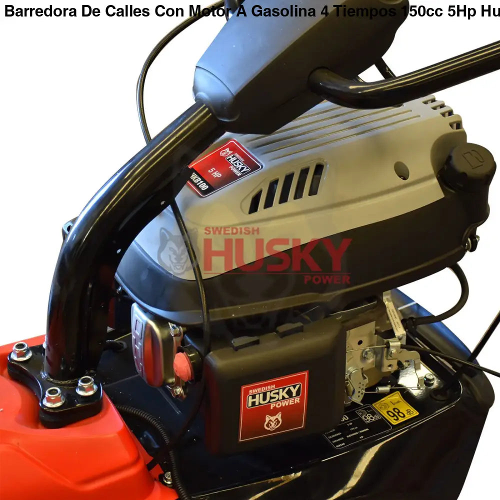 Barredora De Calles Con Motor A Gasolina 4 Tiempos 150cc 5Hp Husky Power HKB100