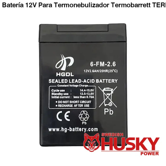 Batería 12V Para Termonebulizador Termobarrett