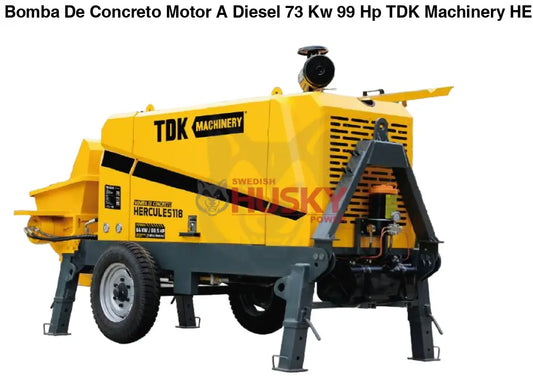 Bomba De Concreto Motor A Diesel 73 Kw 99 Hp TDK - HERCULES118 - CONSTRUCCION