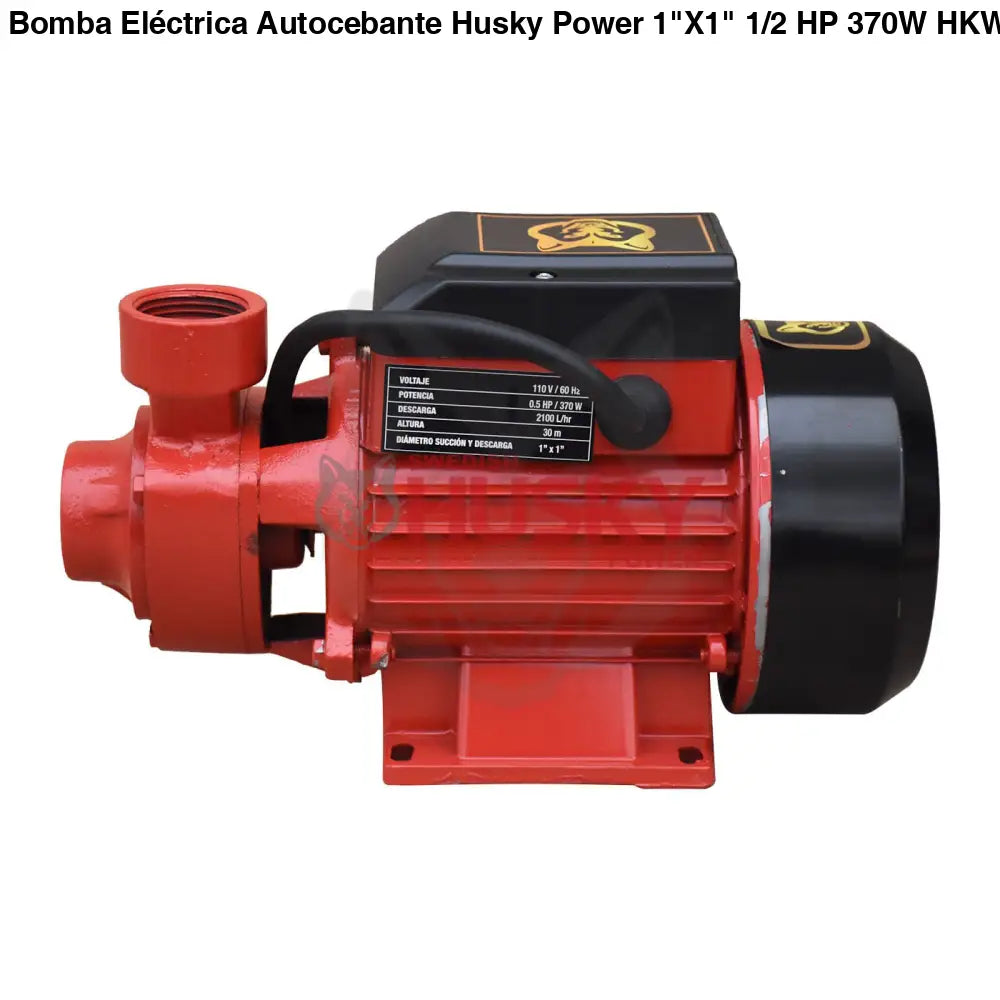 Bomba Eléctrica Autocebante Husky 1"X1" 1/2 HP 370W HKW30