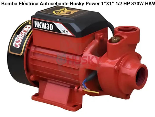 Bomba Eléctrica Autocebante Husky 1"X1" 1/2 HP 370W HKW30