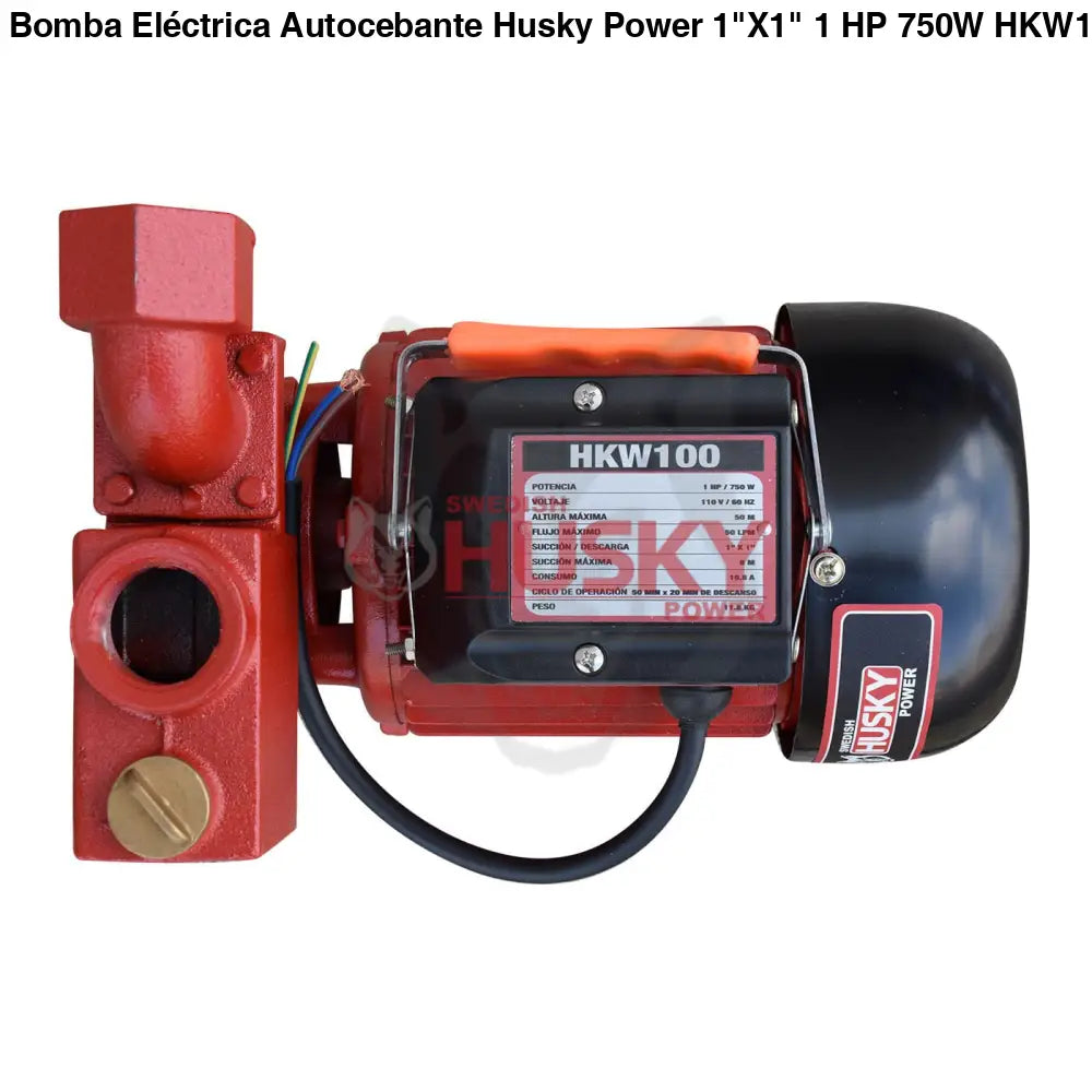 Bomba Eléctrica Autocebante Husky 1"X1" 1 HP 750W HKW100