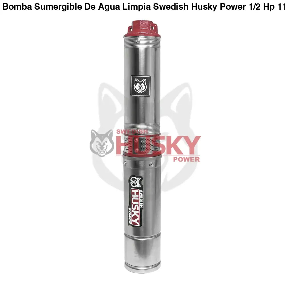 Bomba Sumergible De Agua Limpia Swedish Husky Power 1/2 Hp 110V Para Riego Agrícola FLUX50