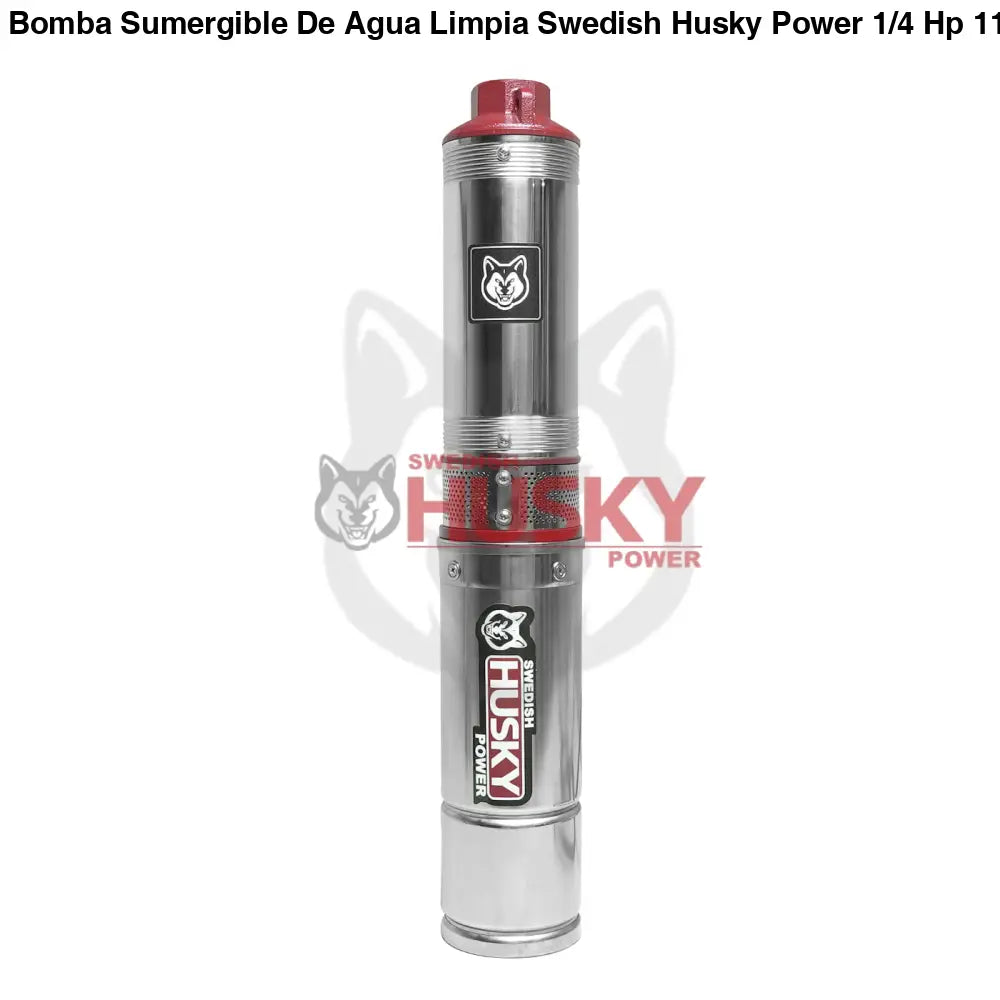 Bomba Sumergible De Agua Limpia Swedish Husky Power 1/4 Hp 110V Para Riego Agrícola FLUX25
