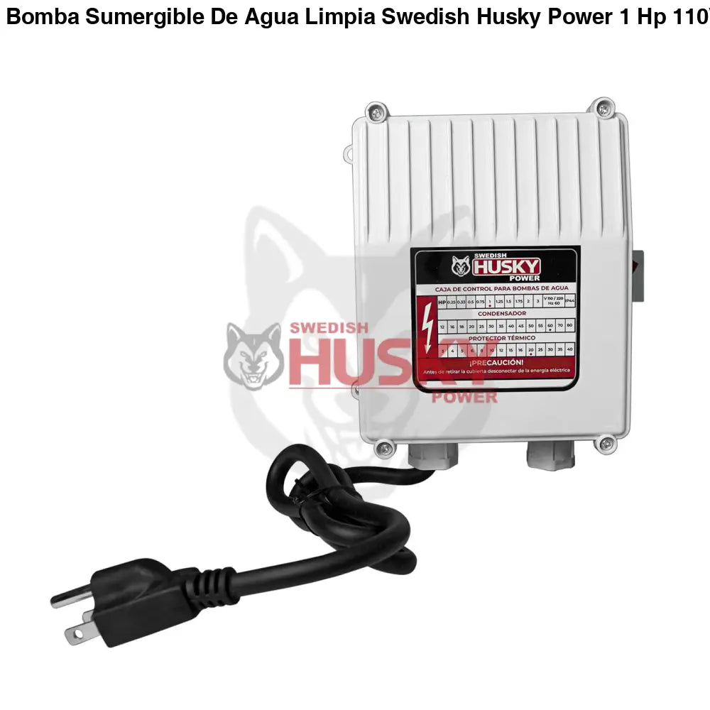Bomba Sumergible De Agua Limpia Swedish Husky Power 1 Hp 110V Para Riego Agrícola FLUX100