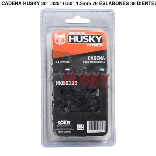 CADENA HUSKY 20’’.325’’ 0.50’’ 1.3mm 76 ESLABONES 38 DIENTES PARA HKM5220- HKBC325 - MOTOSIERRA