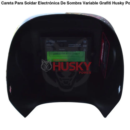 Careta Para Soldar Electrónica De Sombra Variable Grafiti Husky HKC45