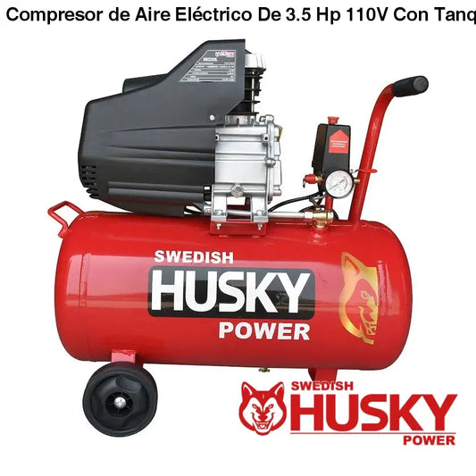Compresor de Aire Eléctrico De 3.5 Hp 110V Con Tanque De 50