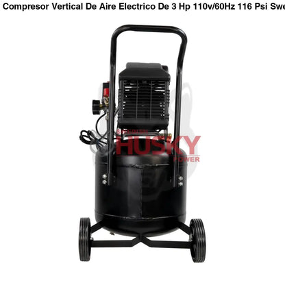 Compresor Vertical De Aire Electrico De 3 Hp 110v/60Hz 116 Psi Swedish Husky Power HKC50V
